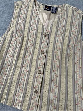 Vintage Cottagecore Fairy Pastel Vest Lg Steampunk Renaissance Festival Indie